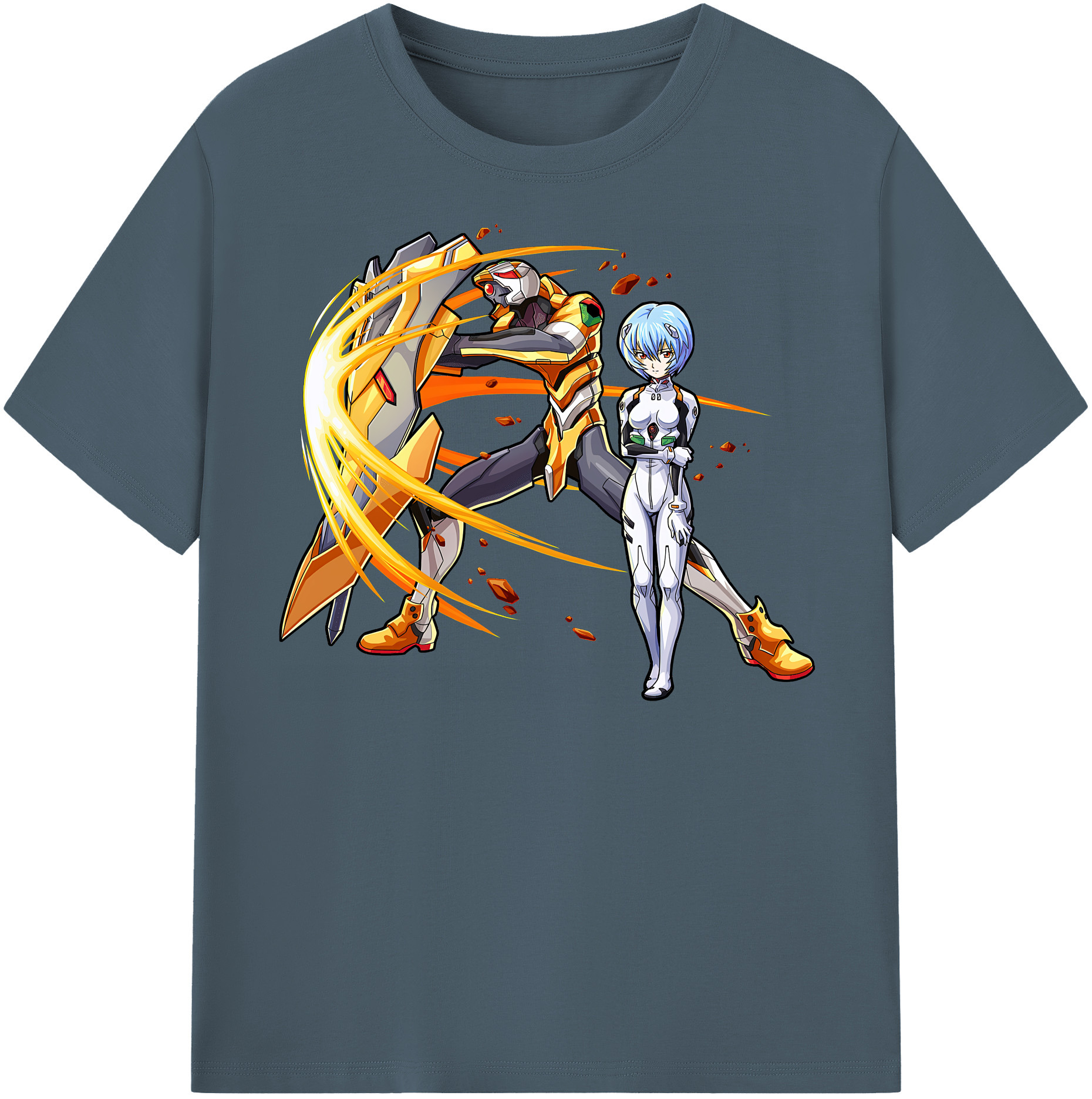 （画像用） EVA 新世紀エヴァンゲリオン 綿100％半袖Tシャツ（フロントプリント）